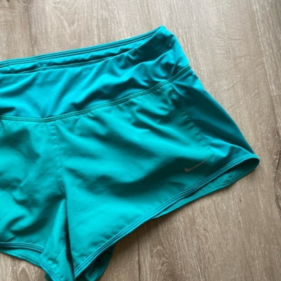 Nike Dri-fit running shorts, teal blue. Inner lining. Women’s size M - Picture 5 of 5